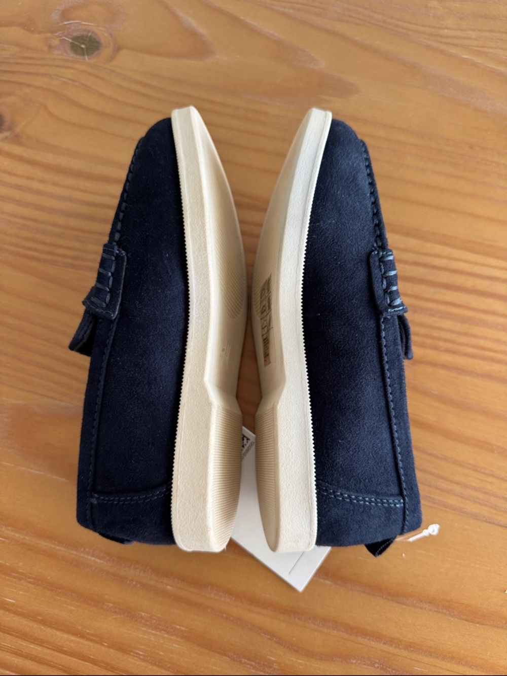 H&M boys Dark Blue Suede Penny Loafers - Picture 8 of 8